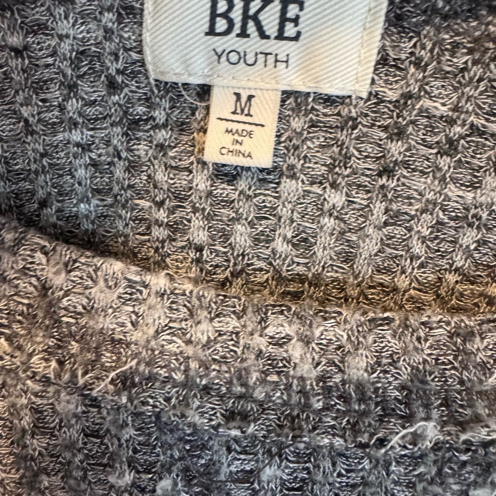 BKE Youth Textured Gray Sweater